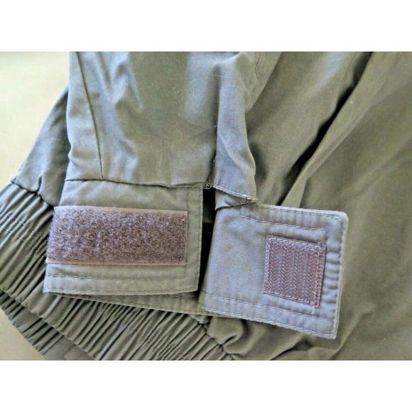 Aberdeen Collection Mens Sz L Olive Green Bomber Jacket w/Hood Cotton Blend EUC - Picture 7 of 9